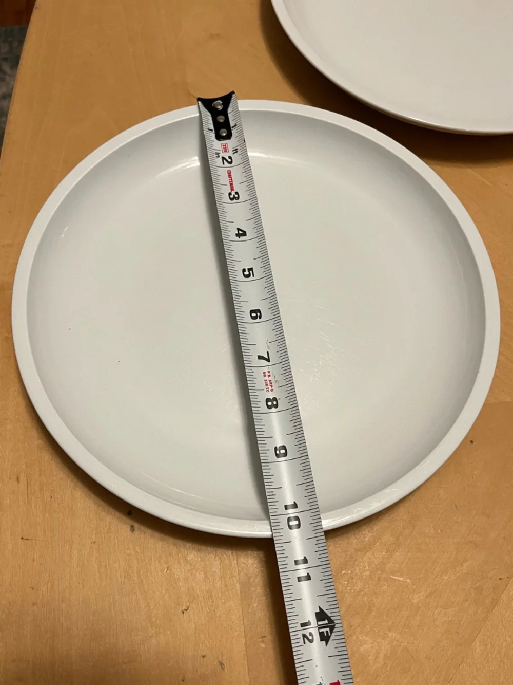 Crate & Barrel White Ceramic Dinner Plates – Set of 2